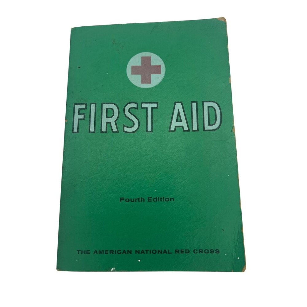 1970 American Red Cross First Aid Textbook Fourth Edition Civil Defense Vintage
